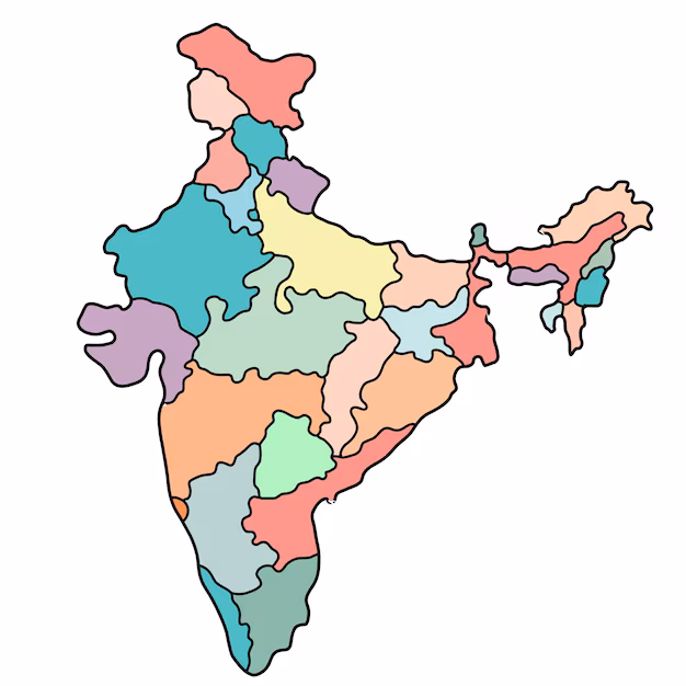 Map of India with workshop city markers
